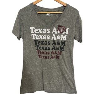 Texas A&M Aggie Russel Athletic Graphic T-shirt Kids L (12-14) 12th Man Football